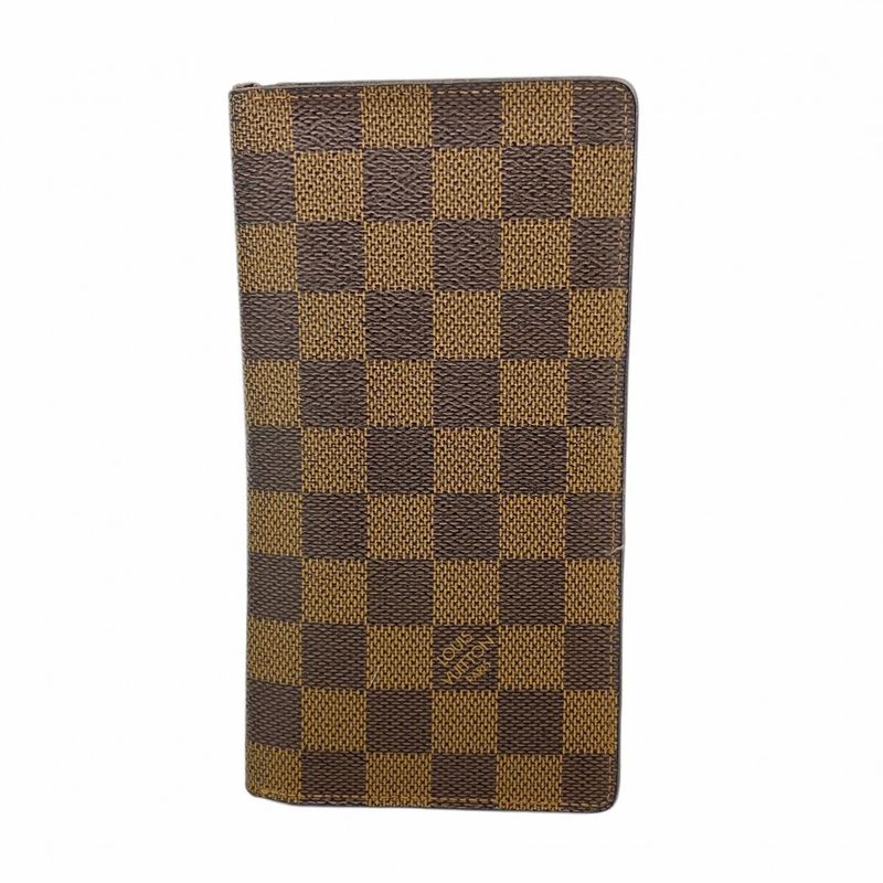 Louis Vuitton Long Wallet Damier Portevalleur Carte Cles Di N61823 Ebène Men