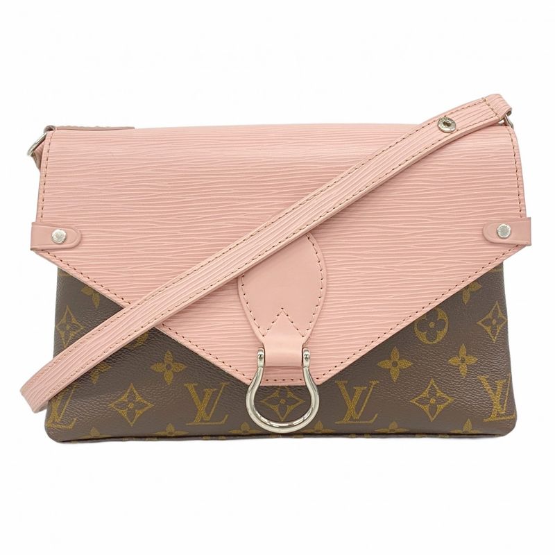 Louis Vuitton Shoulder Bag Monogram Epi San Michele M44033 Brown Rose Ballerine