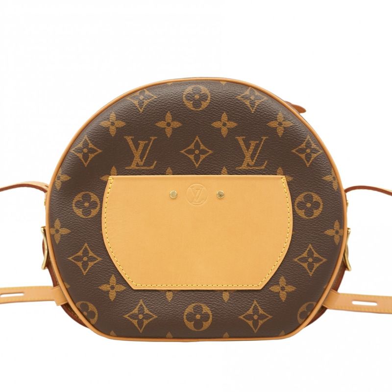Louis Vuitton Shoulder Bag Monogram Bois Chapeau Soup MM M45647 Brown Women's