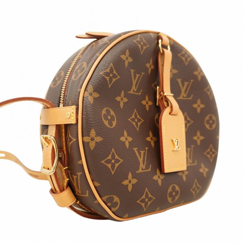 Louis Vuitton Shoulder Bag Monogram Bois Chapeau Soup MM M45647 Brown Women's