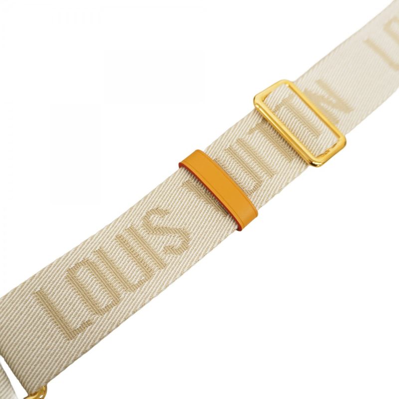 Louis Vuitton Shoulder Bag Monogram Stripe NIGO Double Phone Pouch M81005 Brown