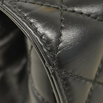 Chanel Handbag Matelasse Coco Handle Lambskin Black Gold Hardware 2way Bag