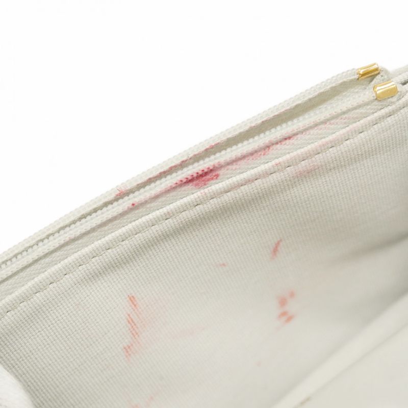 Chanel Shoulder Bag Matelasse Lambskin Light Grey Gold Hardware Women