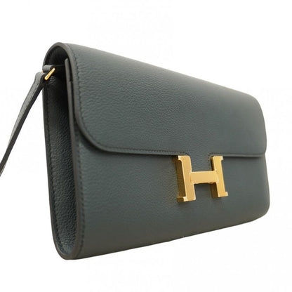 Hermes Shoulder Wallet Constance Togo Evercolor New Veil Fonce Gold Hardware B