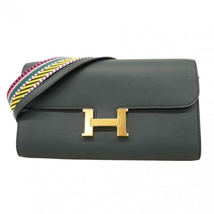 Hermes Shoulder Wallet Constance Togo Evercolor New Veil Fonce Gold Hardware B