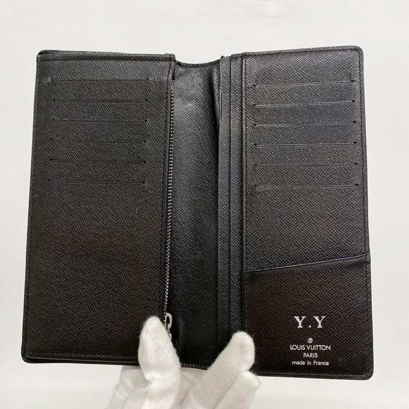 Louis Vuitton Long Wallet Damier Graphite Formerly Shape Portefeuille Brazza