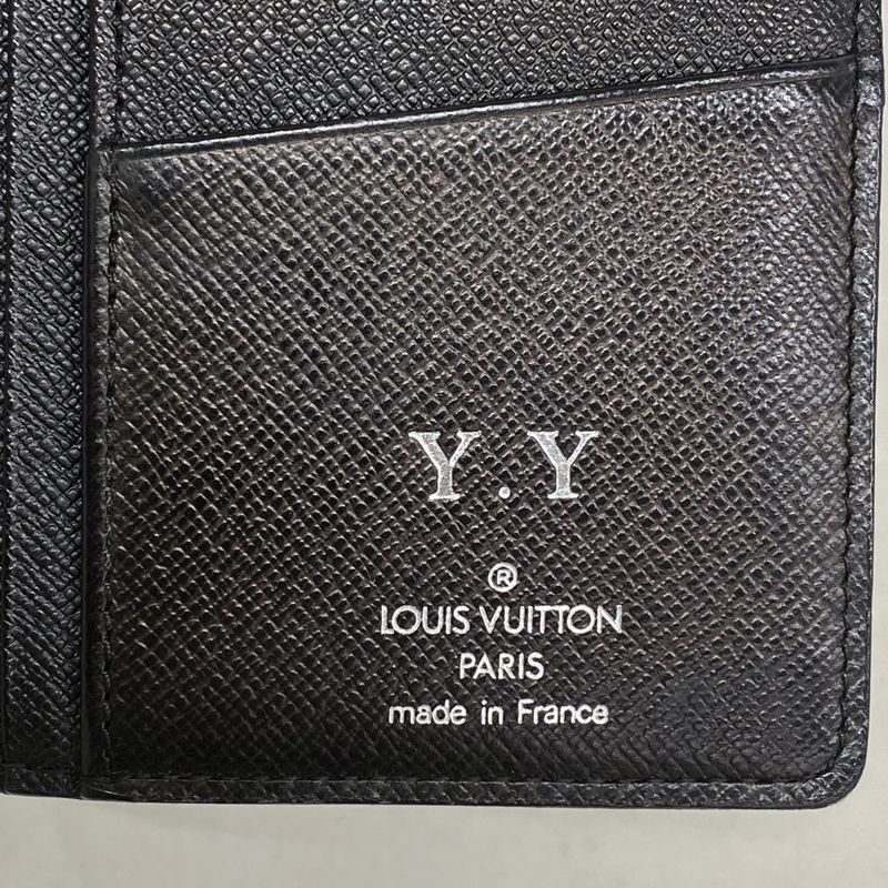 Louis Vuitton Long Wallet Damier Graphite Formerly Shape Portefeuille Brazza