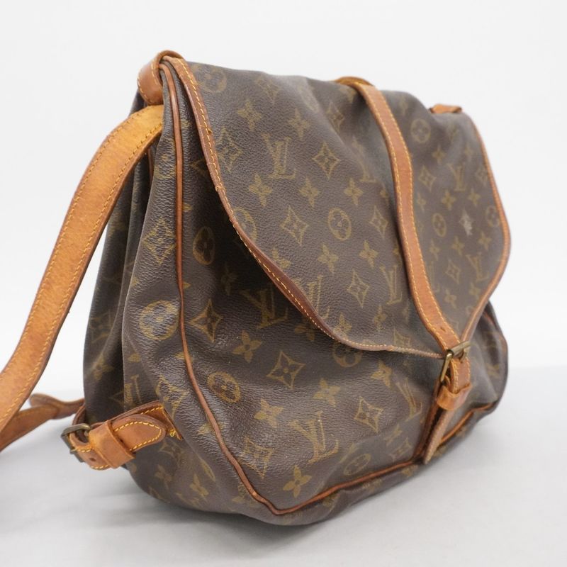Louis Vuitton Shoulder Bag Monogram Saumur 35 M42254 Brown Ladies