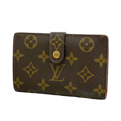 Louis Vuitton Wallet Monogram Porte Monnaie Viennois M61663 Brown Ladies