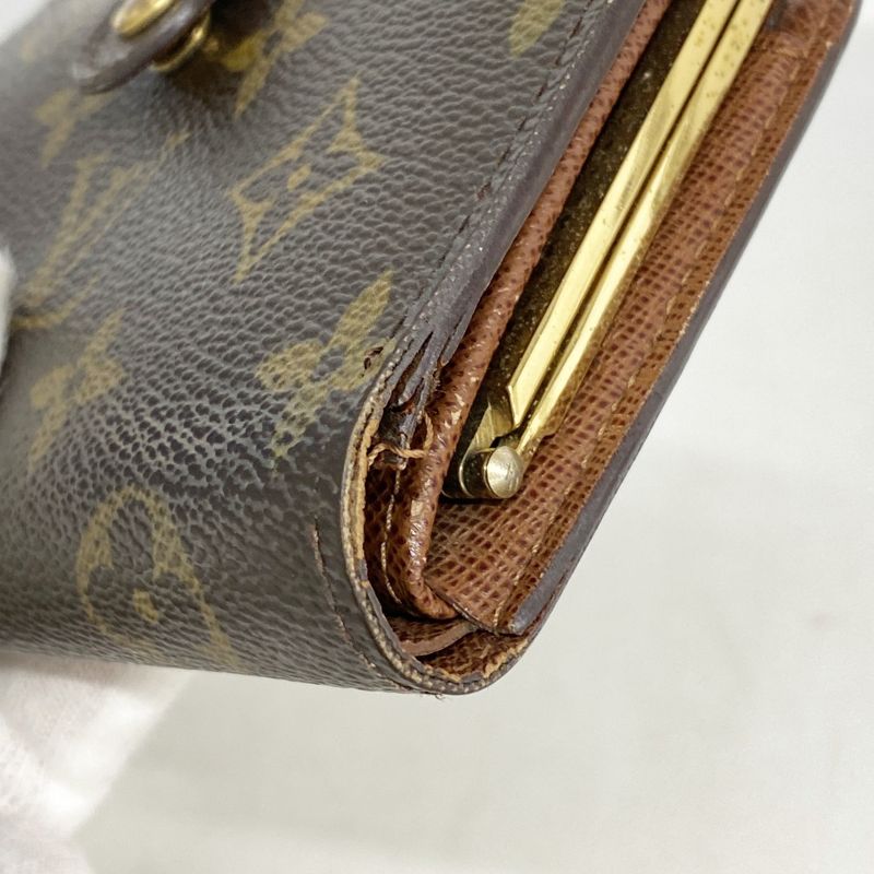 Louis Vuitton Wallet Monogram Porte Monnaie Viennois M61663 Brown Ladies