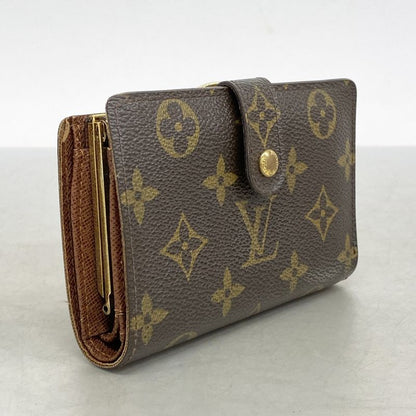 Louis Vuitton Wallet Monogram Porte Monnaie Viennois M61663 Brown Ladies