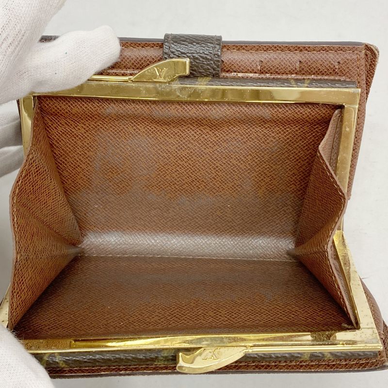 Louis Vuitton Wallet Monogram Porte Monnaie Viennois M61663 Brown Ladies