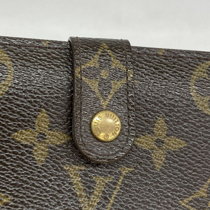 Louis Vuitton Wallet Monogram Porte Monnaie Viennois M61663 Brown Ladies