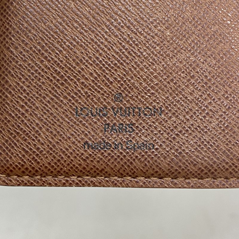 Louis Vuitton Wallet Monogram Porte Monnaie Viennois M61663 Brown Ladies