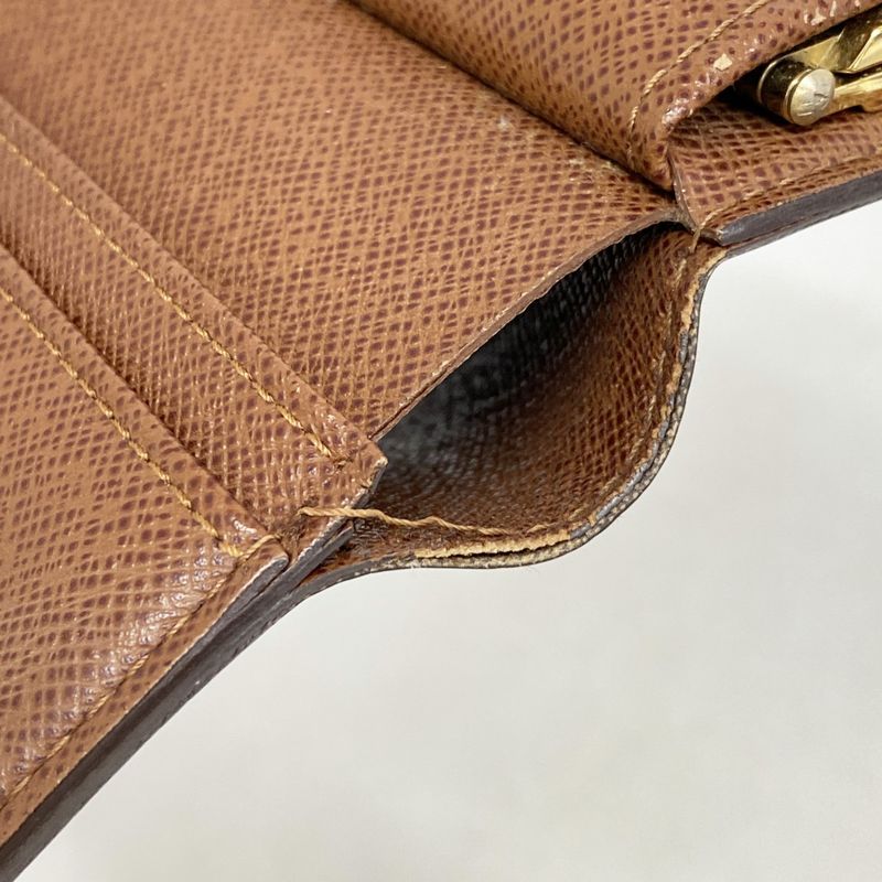 Louis Vuitton Wallet Monogram Porte Monnaie Viennois M61663 Brown Ladies