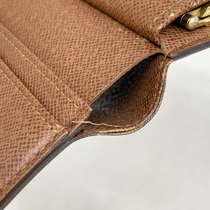 Louis Vuitton Wallet Monogram Porte Monnaie Viennois M61663 Brown Ladies