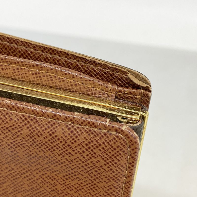 Louis Vuitton Wallet Monogram Porte Monnaie Viennois M61663 Brown Ladies