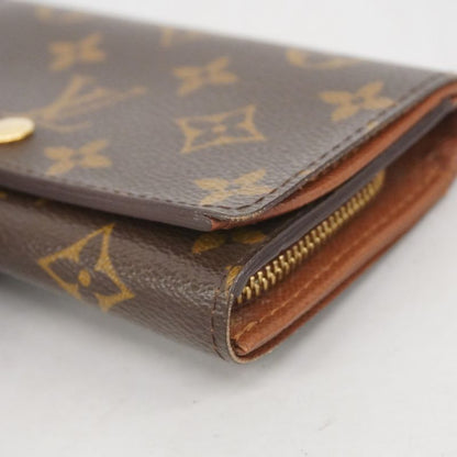 Louis Vuitton Wallet Monogram Porte Monnaie Vie Trésor M61730 Brown Ladies
