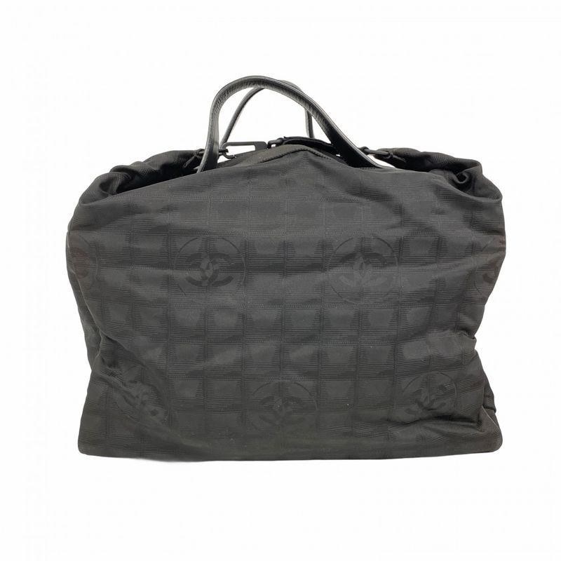 Chanel Handbag New Travel Nylon Black Cles Deuce