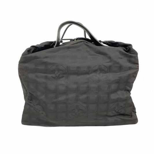 Chanel Handbag New Travel Nylon Black Cles Deuce