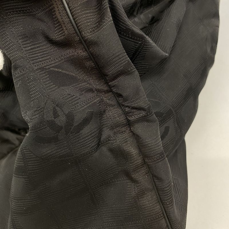 Chanel Handbag New Travel Nylon Black Cles Deuce