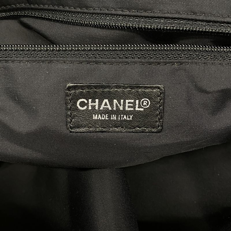 Chanel Handbag New Travel Nylon Black Cles Deuce