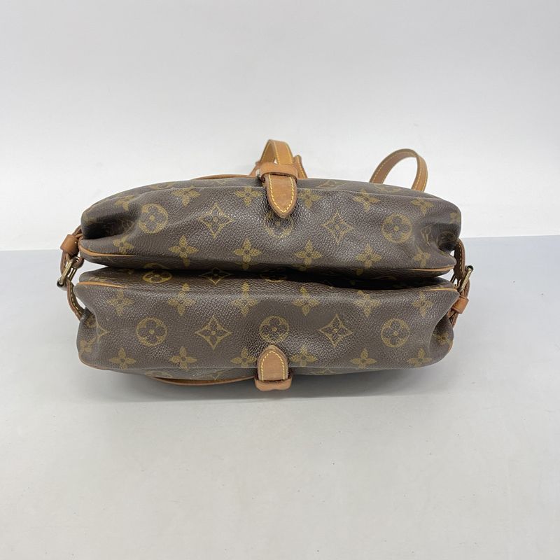 Louis Vuitton Shoulder Bag Monogram Saumur 30 M42256 Brown Ladies