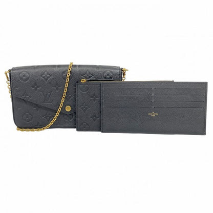 Louis Vuitton Shoulder Wallet Monogram/empreinte Pochette Felicie M82477 Noir