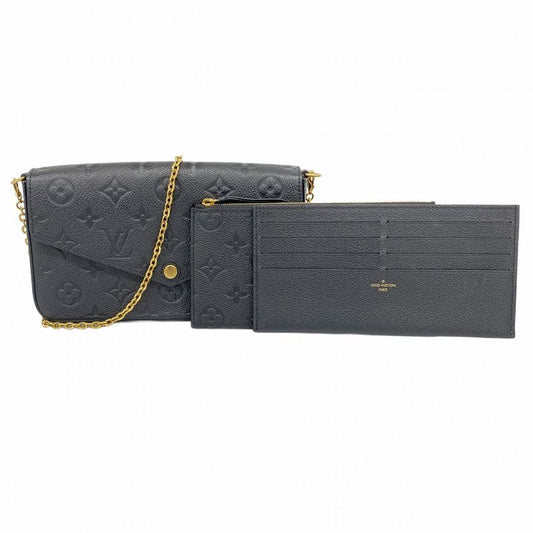 Louis Vuitton Shoulder Wallet Monogram/empreinte Pochette Felicie M82477 Noir