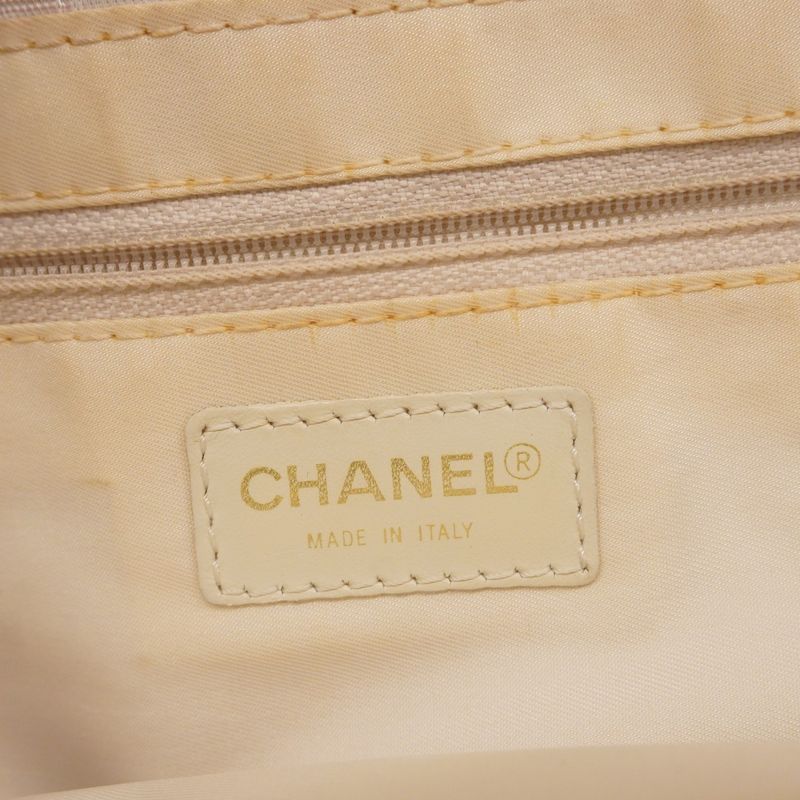 Chanel Tote New Travel Nylon Pink White Women's