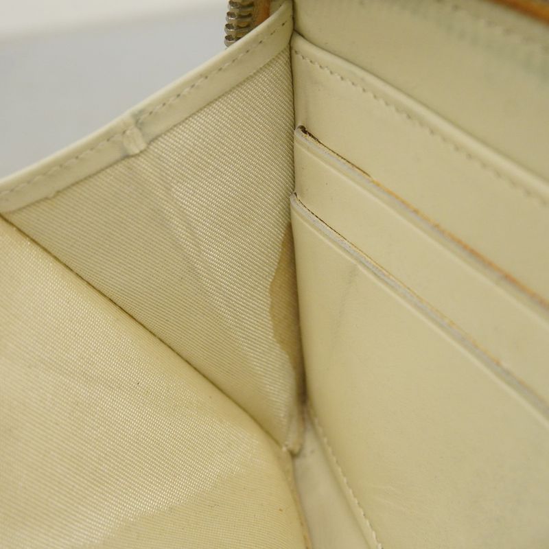 Chanel Long Wallet Canvas Yellow Silver Hardware Women