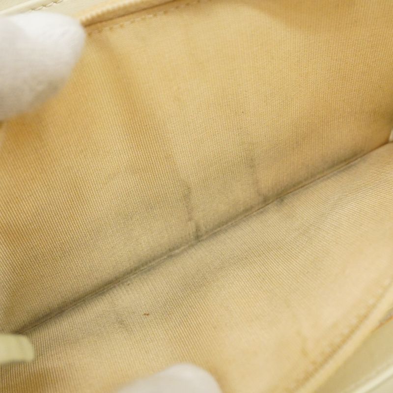 Chanel Long Wallet Canvas Yellow Silver Hardware Women