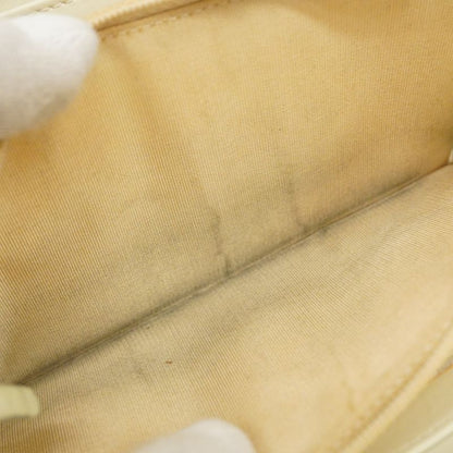 Chanel Long Wallet Canvas Yellow Silver Hardware Women