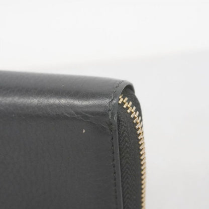 Gucci Long Wallet Soho 308280 Leather Black Chien Pan Gold Hardware Men Women