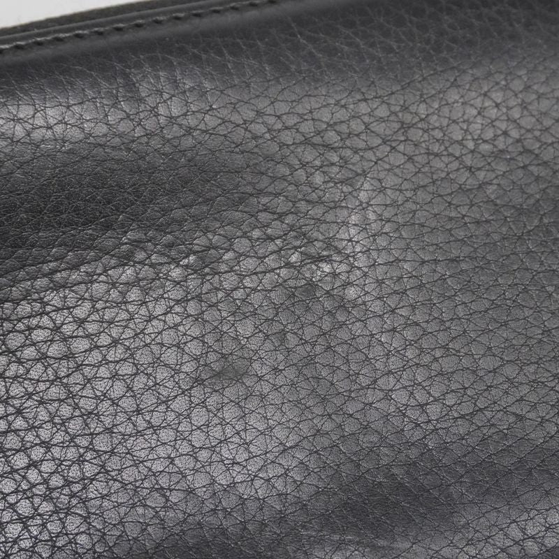 Gucci Long Wallet Soho 308280 Leather Black Chien Pan Gold Hardware Men Women