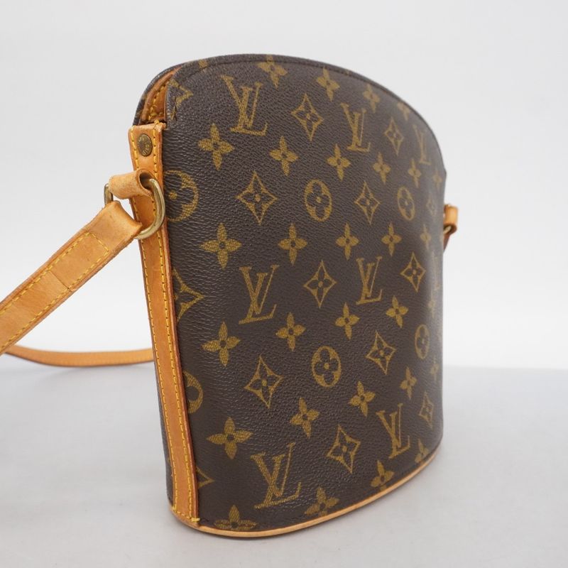 Louis Vuitton Shoulder Bag Monogram Drouot M51290 Brown Ladies
