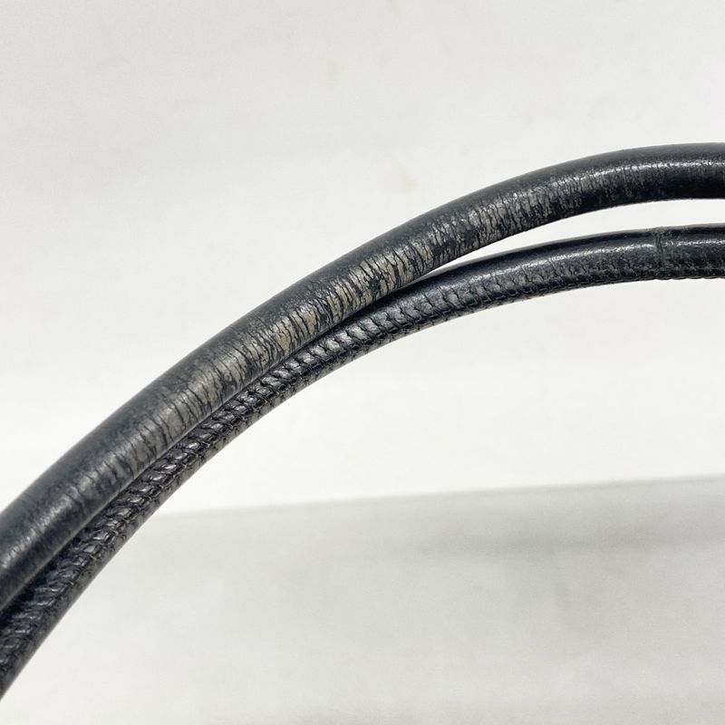 Chanel Tote Bag Cambon Lambskin Black Silver Hardware Women