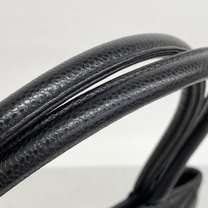 Chanel Tote Bag Revival Tote Caviar Skin Black Gold Hardware Women's