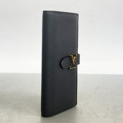Louis Vuitton Long Wallet Taurillon LV Vertical Wallet M81330 Black Cles Deuce