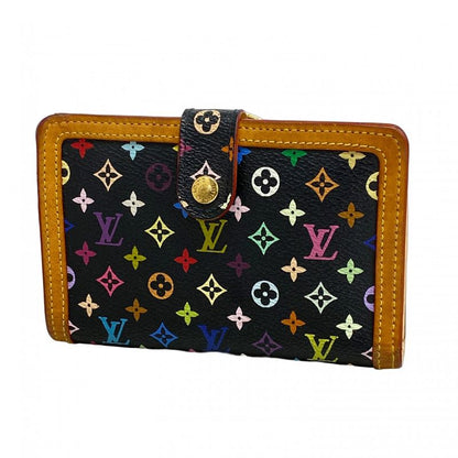 Louis Vuitton Wallet Monogram Multicolor Porte Monnaie Viennois M92988 Noir