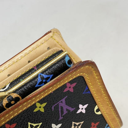 Louis Vuitton Wallet Monogram Multicolor Porte Monnaie Viennois M92988 Noir