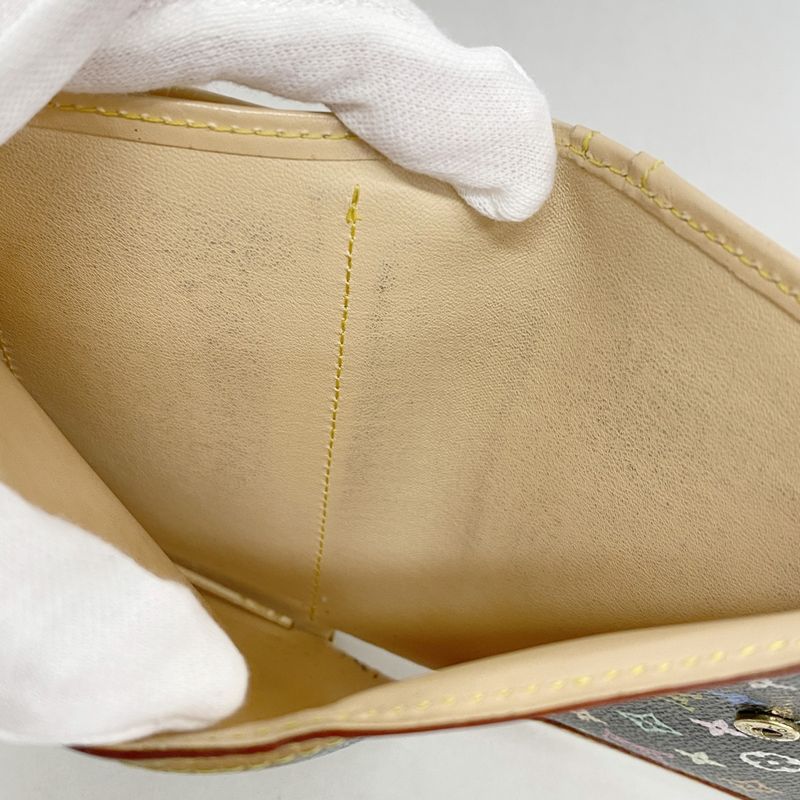 Louis Vuitton Wallet Monogram Multicolor Porte Monnaie Viennois M92988 Noir