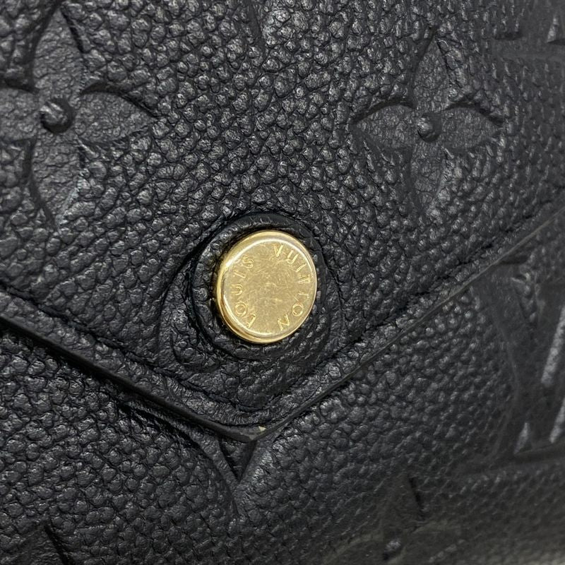 Louis Vuitton Monogram And Empreinte Portefeuille Victorine Trifold Wallet