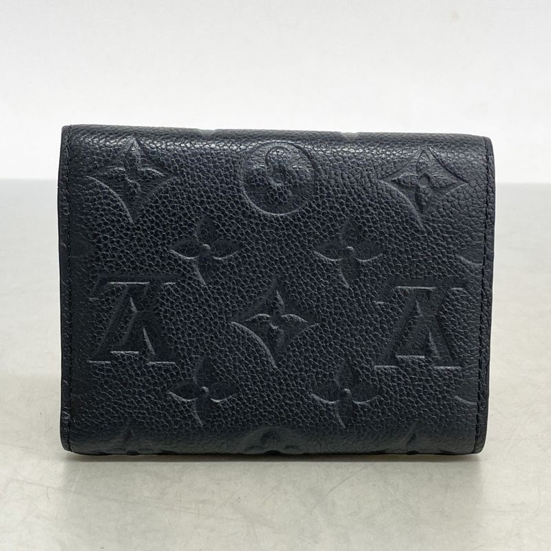 Louis Vuitton Monogram And Empreinte Portefeuille Victorine Trifold Wallet