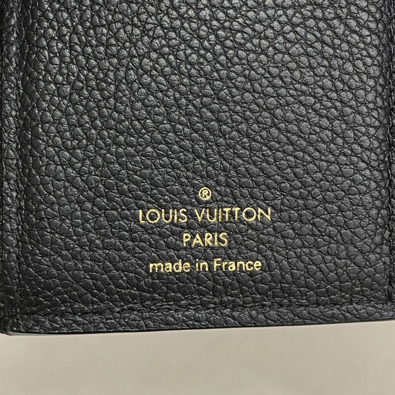 Louis Vuitton Monogram And Empreinte Portefeuille Victorine Trifold Wallet