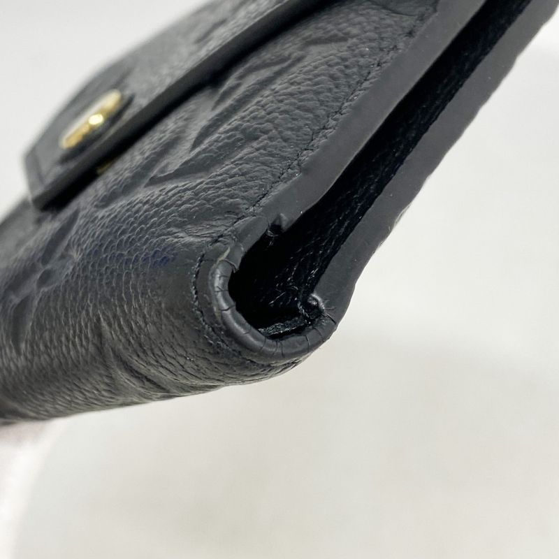 Louis Vuitton Monogram And Empreinte Portefeuille Victorine Trifold Wallet