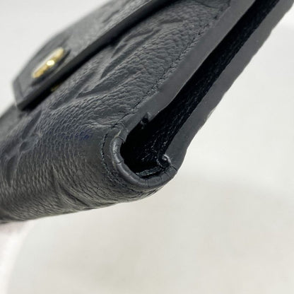 Louis Vuitton Monogram And Empreinte Portefeuille Victorine Trifold Wallet