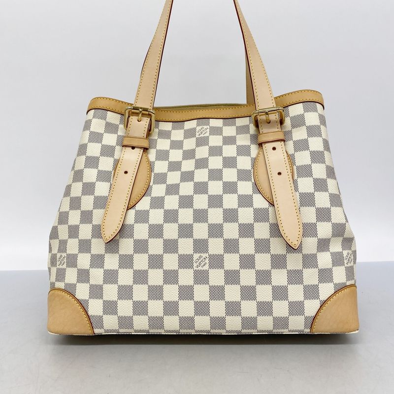 Louis Vuitton Tote Bag Damier Azure Hampstead MM N51206 White Women's