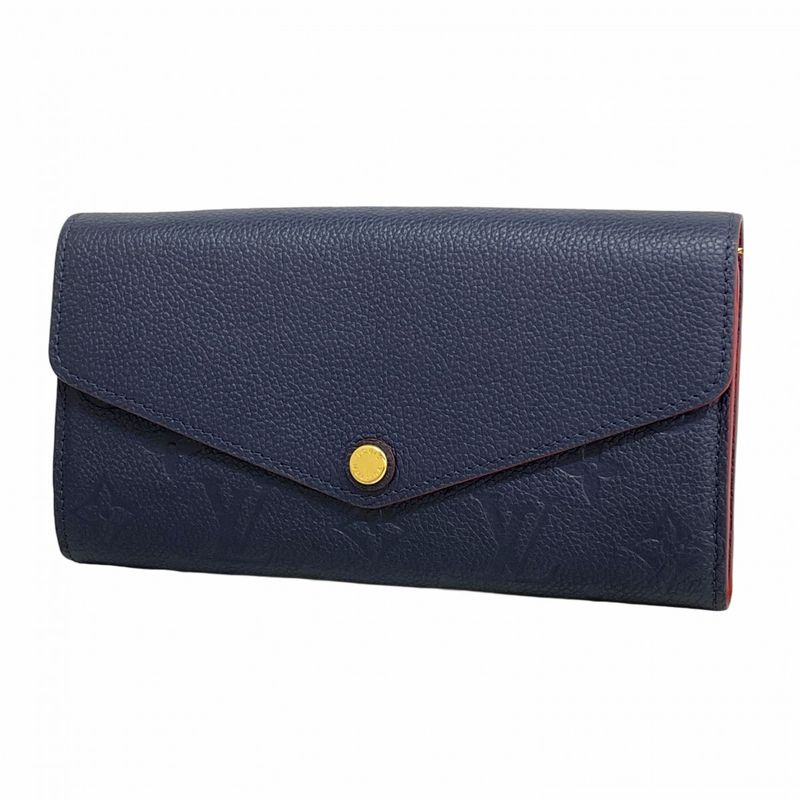 Louis Vuitton Long Wallet Monogram/empreinte Portefeuille Sarah M62125 Marine