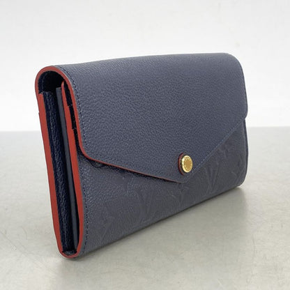 Louis Vuitton Long Wallet Monogram/empreinte Portefeuille Sarah M62125 Marine